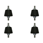 Conical anti-vibration rubber mount dampers (Small)