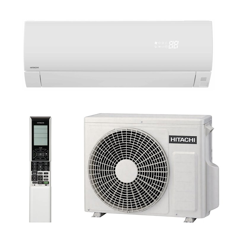 Hitachi RAK-25PSEW + RAC-25WSE White Lorai Pure Air