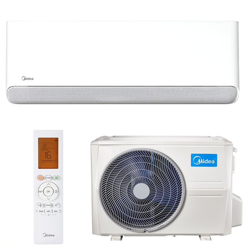 Midea MSCB1BU-09HFN8-QRD1GW Mural Breezeless E