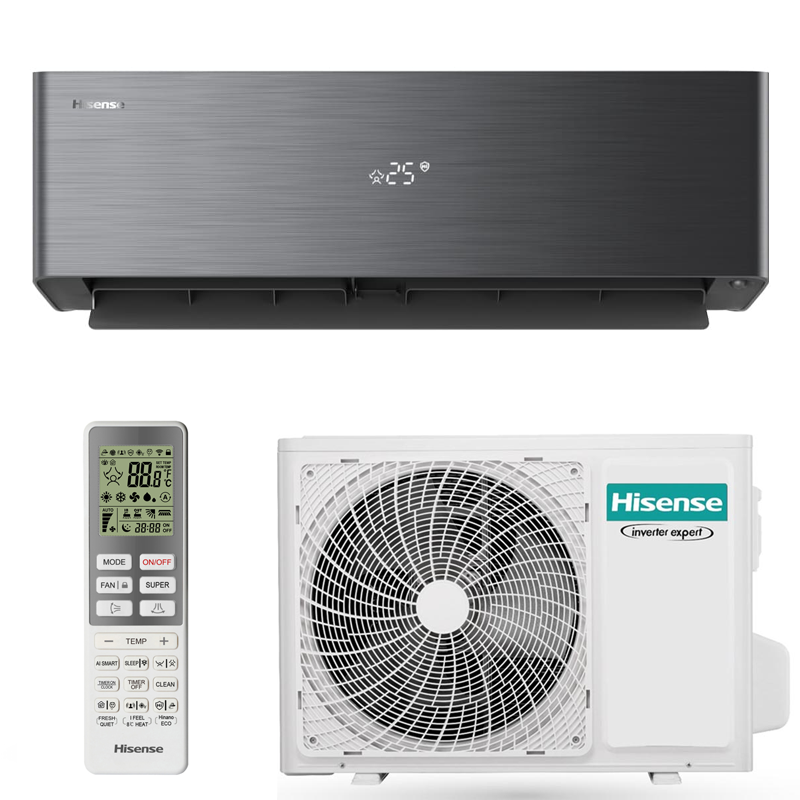 Hisense QH25XV0BG + QE25XV2XW Energy Pro X Black