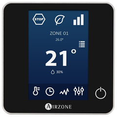 Airzone Thermostat Blueface Zero Noir