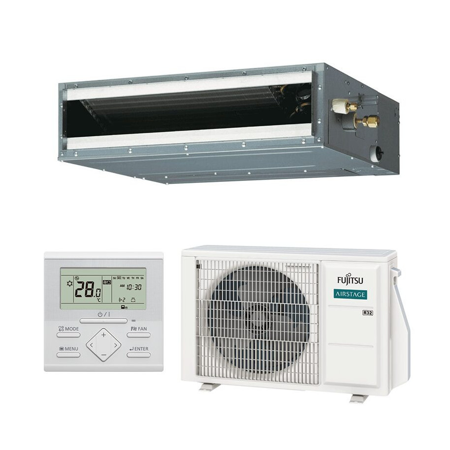 Fujitsu ARXG14KLLAP + AOEG14KBTB Ducted Slim Standard