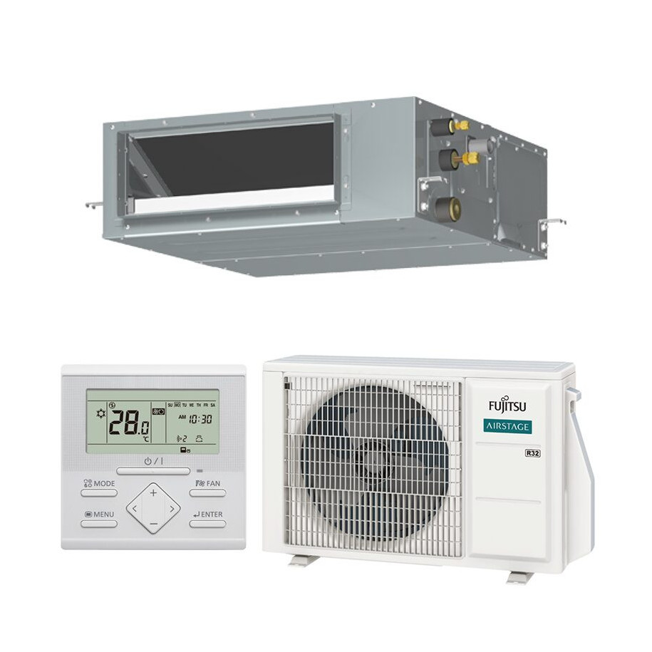 Fujitsu ARXH12KMTAP + AOEG12KBTB Ducted High Efficiency Comfort