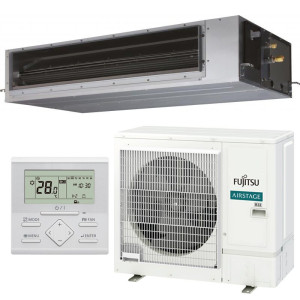 Fujitsu ARXG36KHTAP + AOEG36KRTA Gainable Moyenne Pression Compact Triphasé Airstage