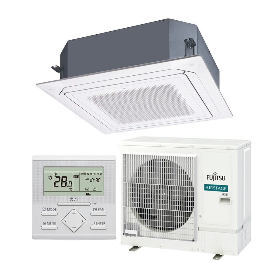 Fujitsu AUXG24KRLB + AOEG24KATA Circular Flow Cassette Eco Series