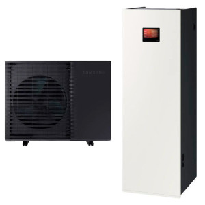 Pompe à Chaleur Monobloc Samsung AE120CXYDGK R290 EHS HT Triphasé + ClimateHub 200L AE200DNWMPK 