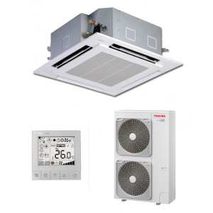 Toshiba RAV-HM1601UTP-E + RAV-GM1602AT8W-E Cassette Daytona 900x900 Digital Inverter Triphasé