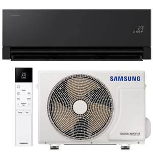 Climatiseur Mural Samsung WindFree Permière AR70H07C1ABNEU + AR70H07C1AWXEU Noir