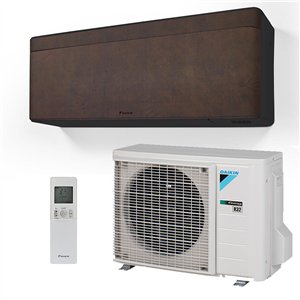 Wall Mounted Air Conditioner Daikin Stylish FTXA35DL + RXA35A8 Onecta Wifi Brown Leather