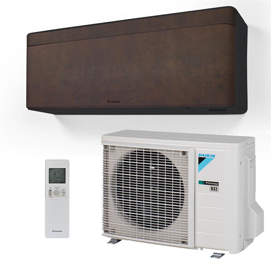 Climatiseur Mural Daikin Stylish FTXA35DL + RXA35A8 Onecta Wifi Cuir Marron