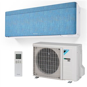 Climatiseur Mural Daikin Stylish FTXA35DC + RXA35A8 Onecta Wifi Tissu Bleu