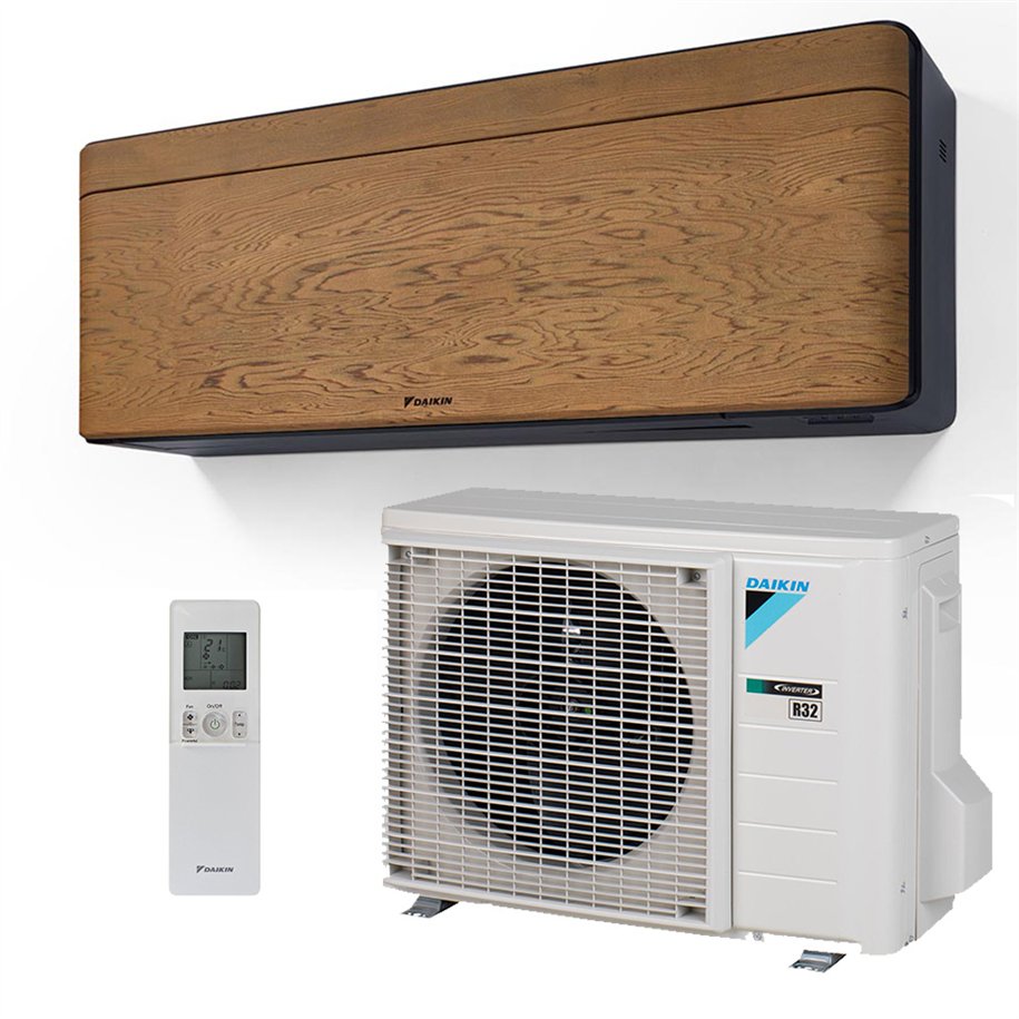 Climatiseur Mural Daikin Stylish FTXA50DY + RXA50B8 Onecta Wifi Bois Foncé