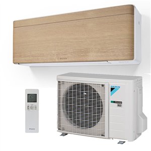 Climatiseur Mural Daikin Stylish FTXA35DP + RXA35A8 Onecta Wifi Bois Clair