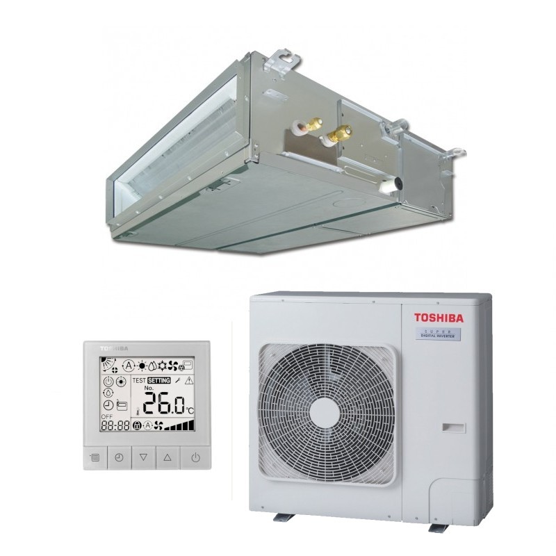 Toshiba RAV-HM801BTP-E + RAV-GP801ATW-E Ducted SPA Digital Inverter
