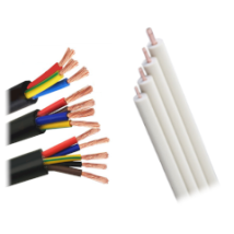 Copper refrigeration piping and electrical wiring | Climaled